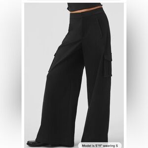 ALO Yoga Black Wide-Leg Pants